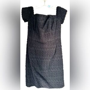 Vineyard Vines Black Textured Cocktail Dress